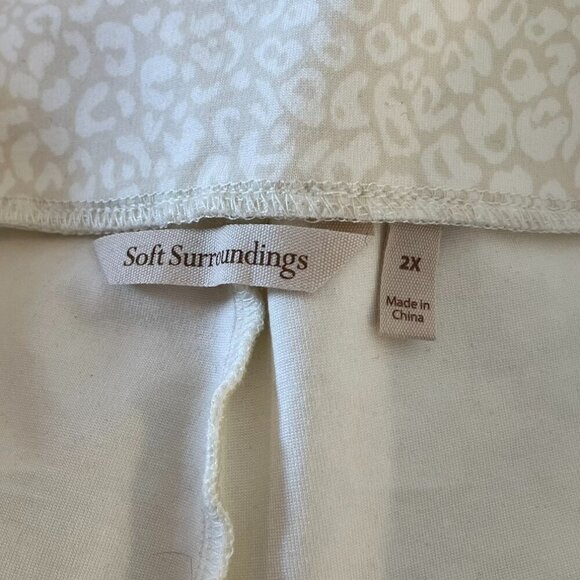 Soft Surroundings Plus-Size Leontine Ponte Rhinestone Blazer Set Sz 2X-1X - Picture 9 of 10